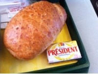 Pain et portion de beurre